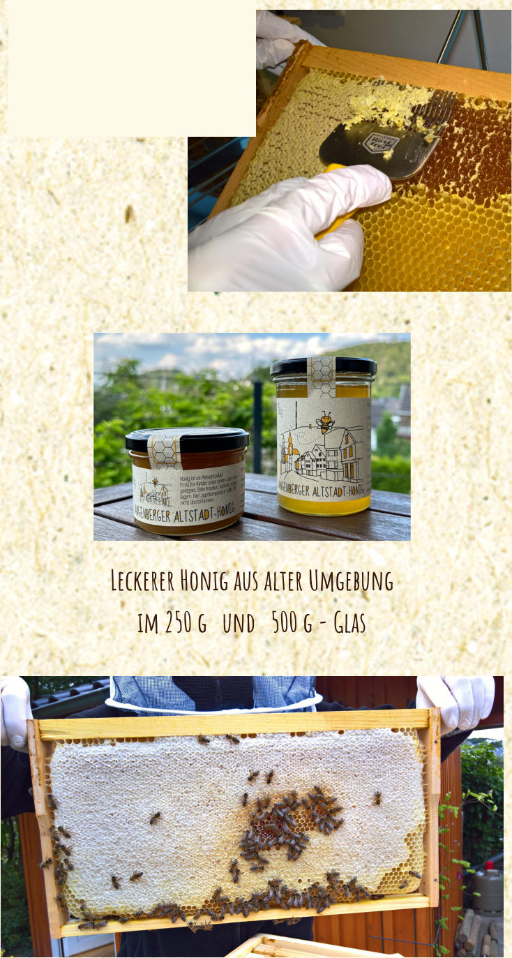 Leckerer Honig aus alter Umgebung im 250 g   und   500 g - Glas